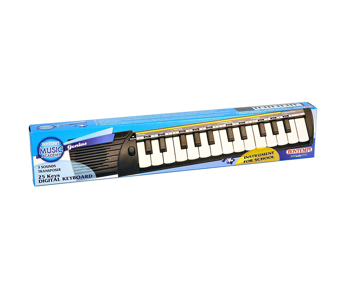 Детски музикален инструмент Bontempi - Скул синтезатор концертино- 25 клавиша C 25/N