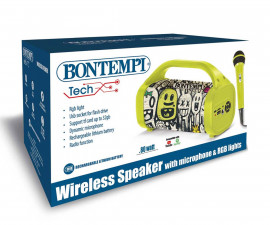 Bontempi 49 0230 - Wireless speaker with dynamic microphone and light effects