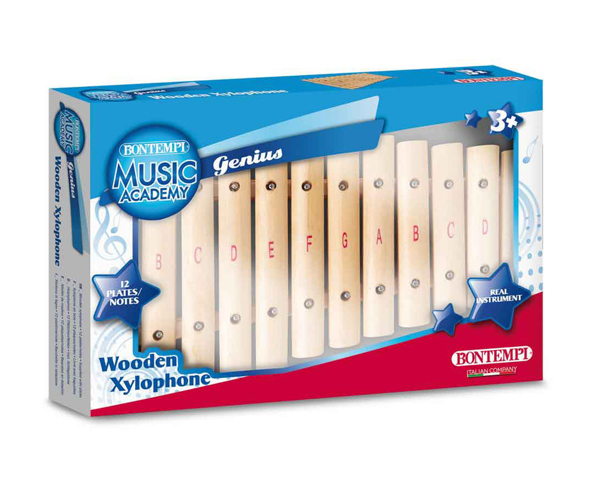 Детски музикален инструмент Bontempi - Ксилофон дървен с 12 ноти XLW12.2