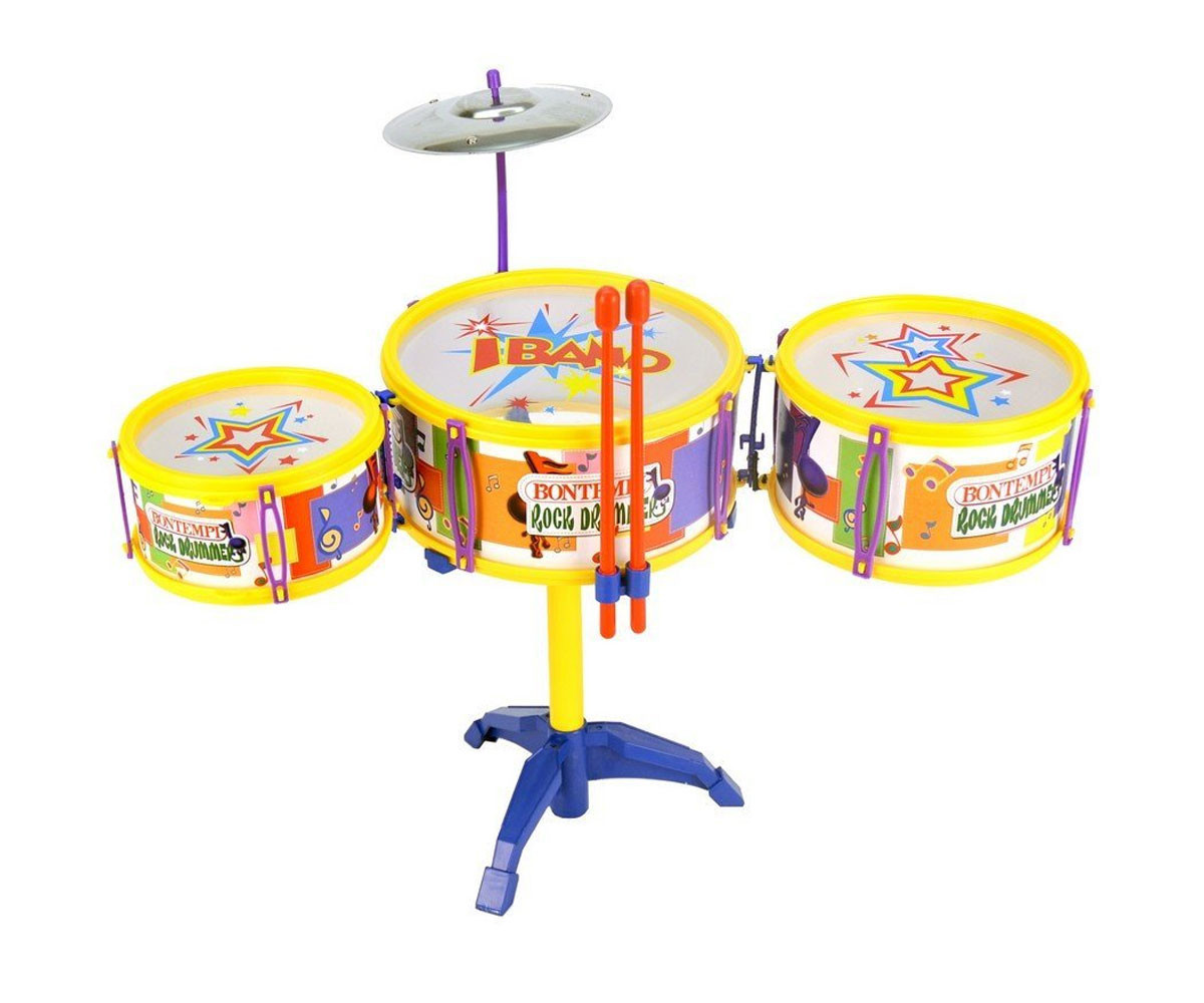 Детски музикален инструмент Bontempi - Комплект 3 бр.барабани и стол DS3341.2