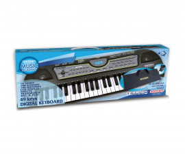 Детски музикален инструмент Bontempi - Синтезатор с 49 клавиша, с чанта и адаптор 15 4909