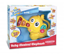 Детски музикален инструмент Bontempi - Бебешки музикален слон 54 10253