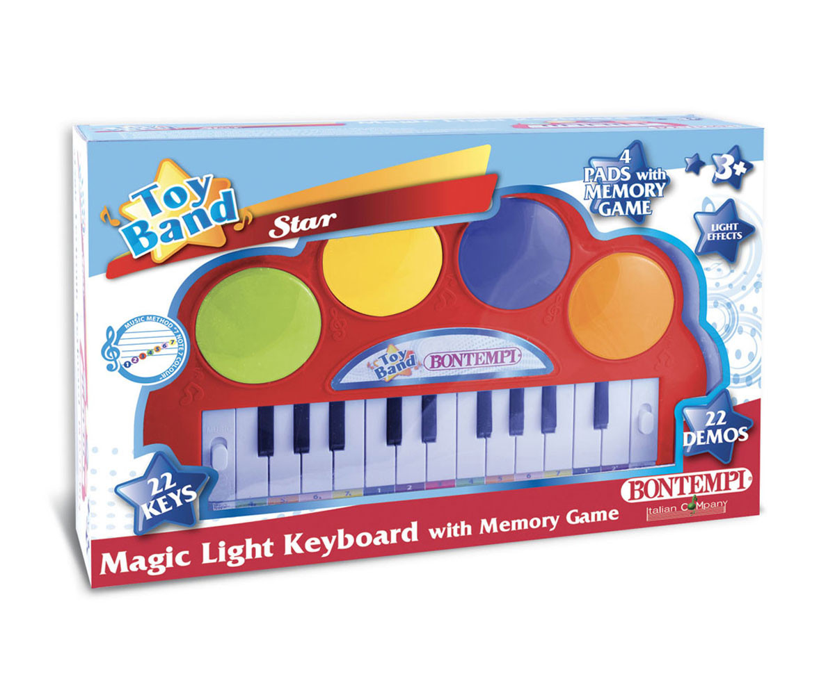 Детски музикален инструмент Bontempi - Синтезатор с магически светлини 12 2240
