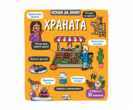 Книжки с капачета и енциклопедии за деца на издателство ФЮТ - Искам да знам! Храната