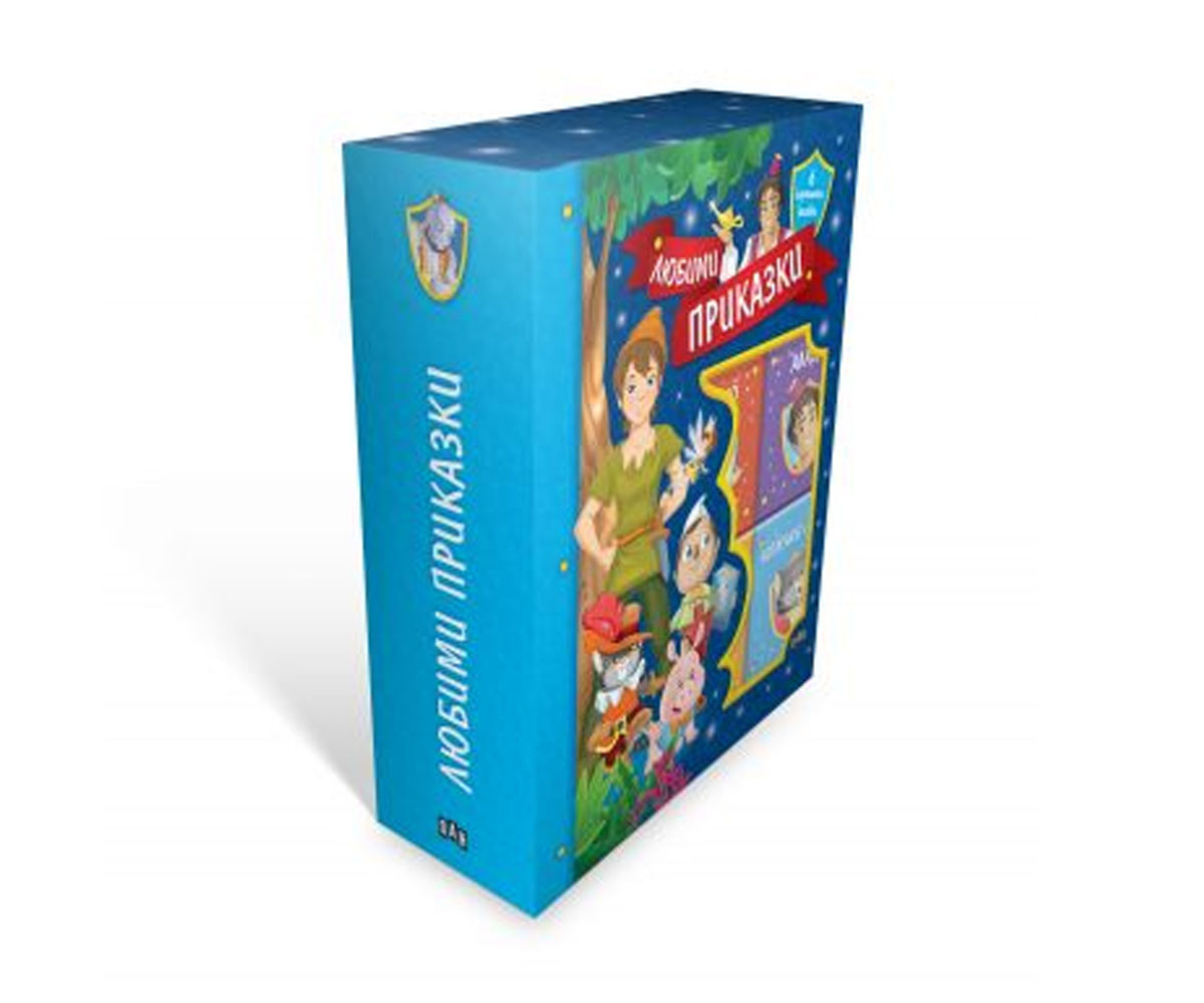 Книжка за деца на издателство ПАН - Любими приказки: Кутия с с 6 картонени книжки