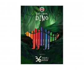 Цветни моливи Дино Koh-i-Noor, 36 цвята 3595036007KS / 8593539290827