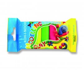Комплект флуоресцентен пластелин Koh-i-Noor, 5 цвята