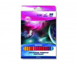 Комплект цветни моливи Koh-i-Noor, Звездна одисея, 36 цвята