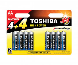 Батерия TOSHIBA Blue Line AA/LR6, 4+4 броя 1TOBA030BL0060FR4D