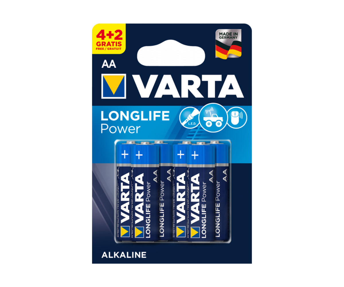 Алкални батерии VARTA High Energy (AA), 4+2 броя 070209