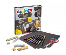 Carioca 43165 - Креативен комплект Metallic за Pop-up картички