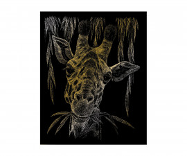 Комплект за гравиране на златна повърхност с писец с метален връх Royal, жираф GOLF24