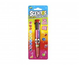 Ароматна 10 цветна химикалка Scentos, червена S11779