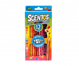 Ароматни цветни моливи Scentos, 12 цвята S40515