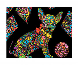 Картина за оцветяване Colorvelvet, Чихуахуа, 29.7 x 21 см - Fistocommerce S37