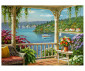 Комплект рисуване по номера с акрилни бои Royal Adult Large, Веранда към езерото, 39 х 30 см - Fistocommerce PAL48 thumb 2