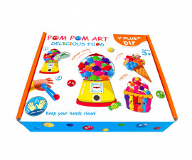 Детски креативен комплект Pom Pom Art, Food CP240800