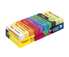 Fistocommerce J70/10G - Jovi modeling clay 50 g. 10 pcs. /8+2 glow/