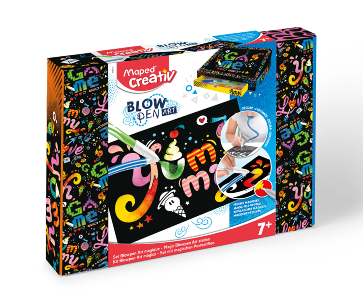 Креативен комплект за деца MAPED Color&Play Blowpen Magic Art Station, 34 части 9846717