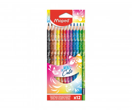 Цветни моливи MAPED COLOR PEPS MINI CUTE, 12 цвята  9862201