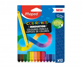 Цветни моливи MAPED Инфинити, 24 броя, 12 цвята 993329