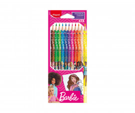 Цветни моливи MAPED Барби, 12 цвята  9862207