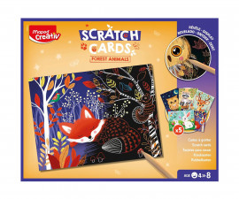 Maped 906914 - Scratch cards animals
