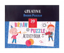 Книжка за оцветяване Brain Puzzle, 20 страници 3831119492359