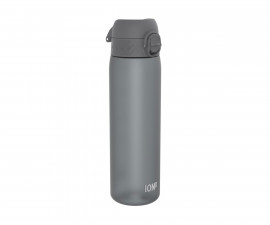 Детска бутилка за вода от рециклирана пластмаса Ion8 Core, 500 мл, сива I8RF500GRY
