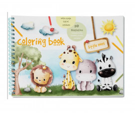 Детска книжка за оцветяване, А4, 51 страници, Little one 75095