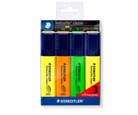 Staedtler - Комплект текст маркери 364, 3+1 броя 364-S WP4P