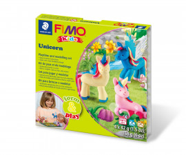 Комплект пластилин за деца Staedtler Fimo Kids, 4x42 гр, Unicorn 23850-A
