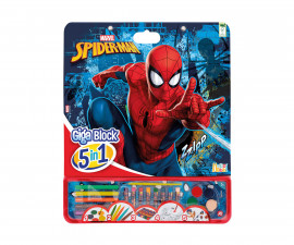 AS Company 1023-62762 - Комплект за рисуване Гига блок 5-в-1, Спайдърмен