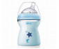 Бебешко пластмасово шише за мляко и вода Chicco Natural Feeling, 2м+, 250 мл, момче N0243 thumb 2