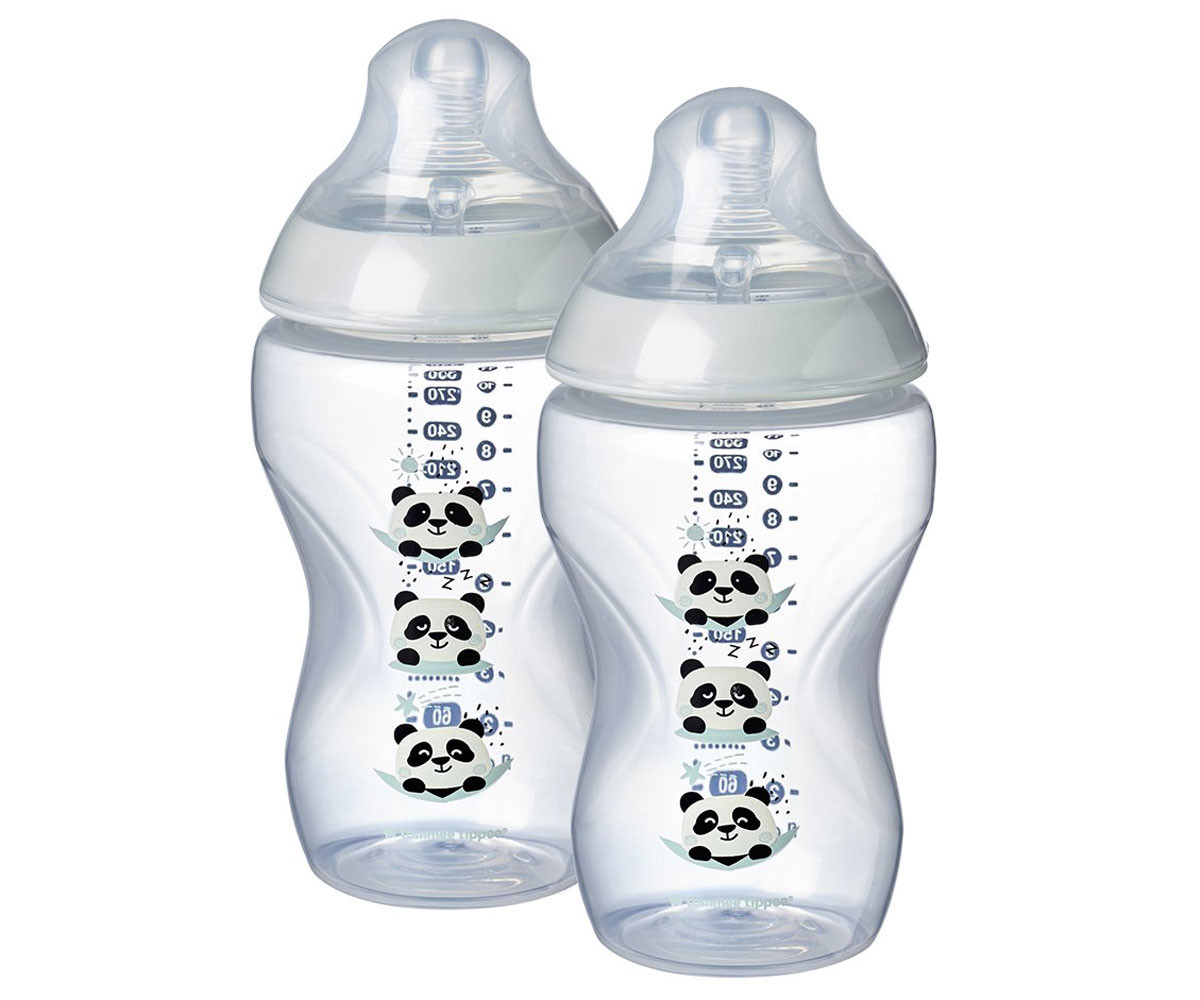 Бебешко шише за хранене Tommee Tippee EasiVent, 340 мл, 2 бр. КОМСЕД