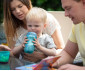 Детска неразливаща се пластмасова чаша с твърд накрайник Tommee Tippee, 260мл, синя, 12м+ TT.0139.002 thumb 4