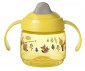 Неразливаща се бебешка чаша с мек накрайник и с дръжки Tommee Tippee Superstar, 190мл, Bacshield, жълта, 4м+ TT.0219 thumb 3