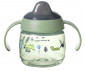 Неразливаща се бебешка чаша с мек накрайник и с дръжки Tommee Tippee Superstar, 190мл, Bacshield, зелена, 4м+ TT.0220 thumb 2