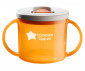 Детска неразливаща се пластмасова чаша с твърд накрайник и с дръжки Tommee Tippee First Cup, 190 мл, оранжева, 4м+ TT.0241 thumb 2