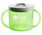 Детска неразливаща се пластмасова чаша с твърд накрайник и с дръжки Tommee Tippee First Cup, 190 мл, зелена, 4м+ TT.0242 thumb 2
