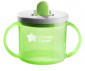 Детска неразливаща се пластмасова чаша с твърд накрайник и с дръжки Tommee Tippee First Cup, 190 мл, зелена, 4м+ TT.0242 thumb 3
