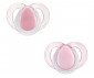 Ортодонтска залъгалка светеща в тъмното Tommee Tippee Night, 2 броя, със стерилизираща кутийка, розови, 6-18м TT.0277 thumb 2