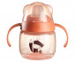 Неразливаща се бебешка чаша с мек накрайник и с дръжки Tommee Tippee Soft Spout, 150мл, Bacshield, розова/Лисиче, 4м+ TT.0286 thumb 3