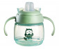 Неразливаща се бебешка чаша с мек накрайник и с дръжки Tommee Tippee Soft Spout, 150мл, Bacshield, зелена/Бухал, 4м+ TT.0288 thumb 4
