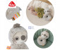 babyFEHN Lazy, Crazy & Pink 042238 - Soft ring rattle sloth thumb 2