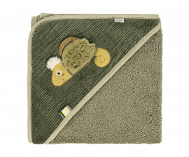 babyFEHN Lazy, Crazy & Pink 042498 - Hooded bath towel chameleon