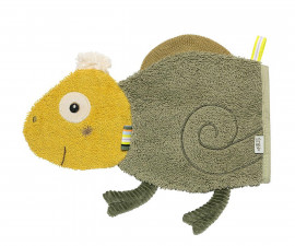 babyFEHN Lazy, Crazy & Pink 042528 - Washing mitt chameleon
