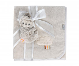 babyFEHN Lazy, Crazy & Pink 042535 - Cuddleblanket sloth