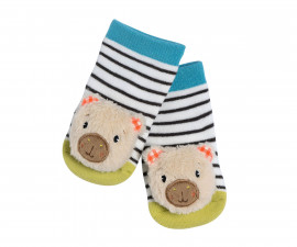 babyFEHN Capybara Clara 040272 - Rattle socks capybara