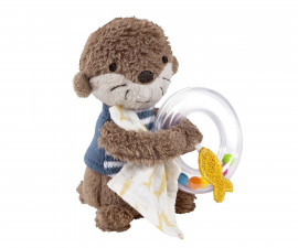 babyFEHN Otter Theo 047080 - Rattle ring otter